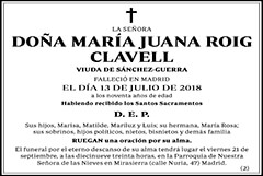 María Juana Roig Clavell